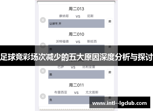 足球竞彩场次减少的五大原因深度分析与探讨
